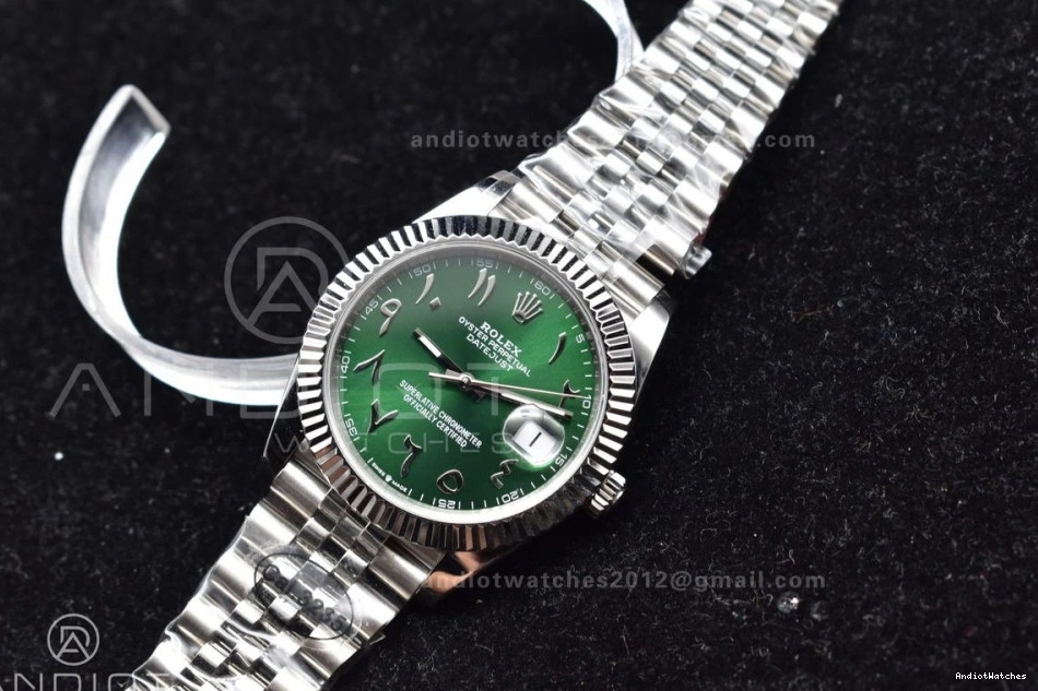 SA Bracelet Arabic 41 1:1 on Marker GoodFit Green Steel Dial Edition 904L Jubilee 126334 Best DIWF DateJust 638 0224
